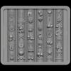 3D Silikonform für Nailart-Design Relief Schleife Erdbeere Barockmuster Maniküre Vorlagen Platten Werkzeuge Zubehör