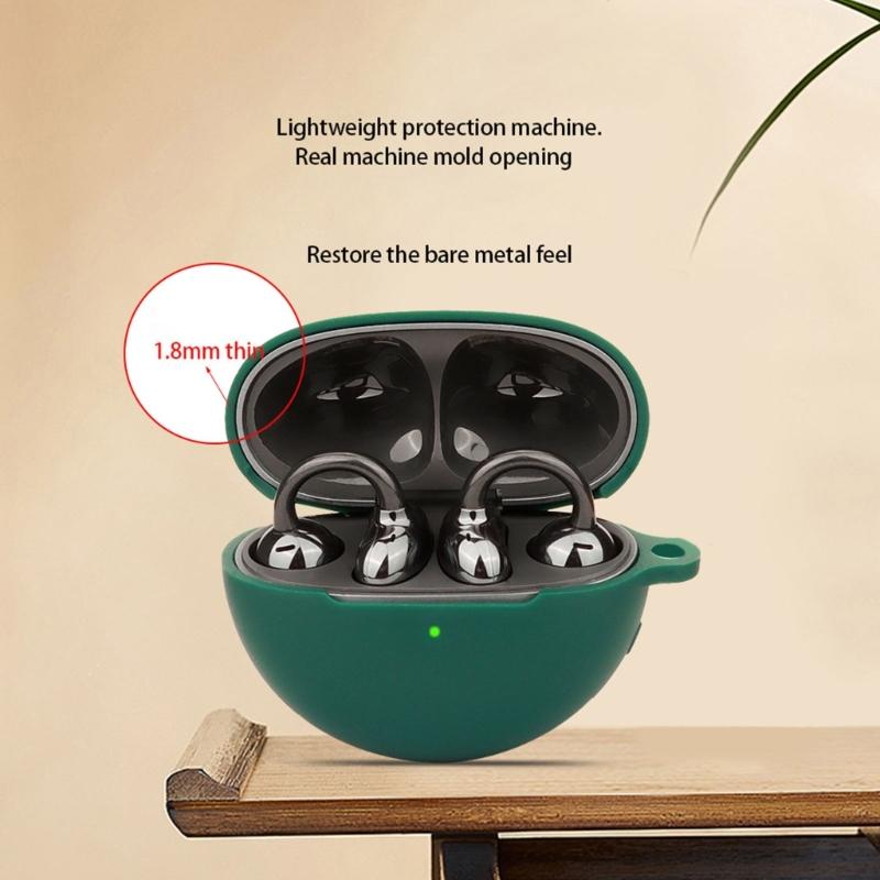 Earphone Silicone Cover for FreeClip Waterproof Ear Clip Wireless Earbuds Case Headset Sleeve Housing Flexible Shell