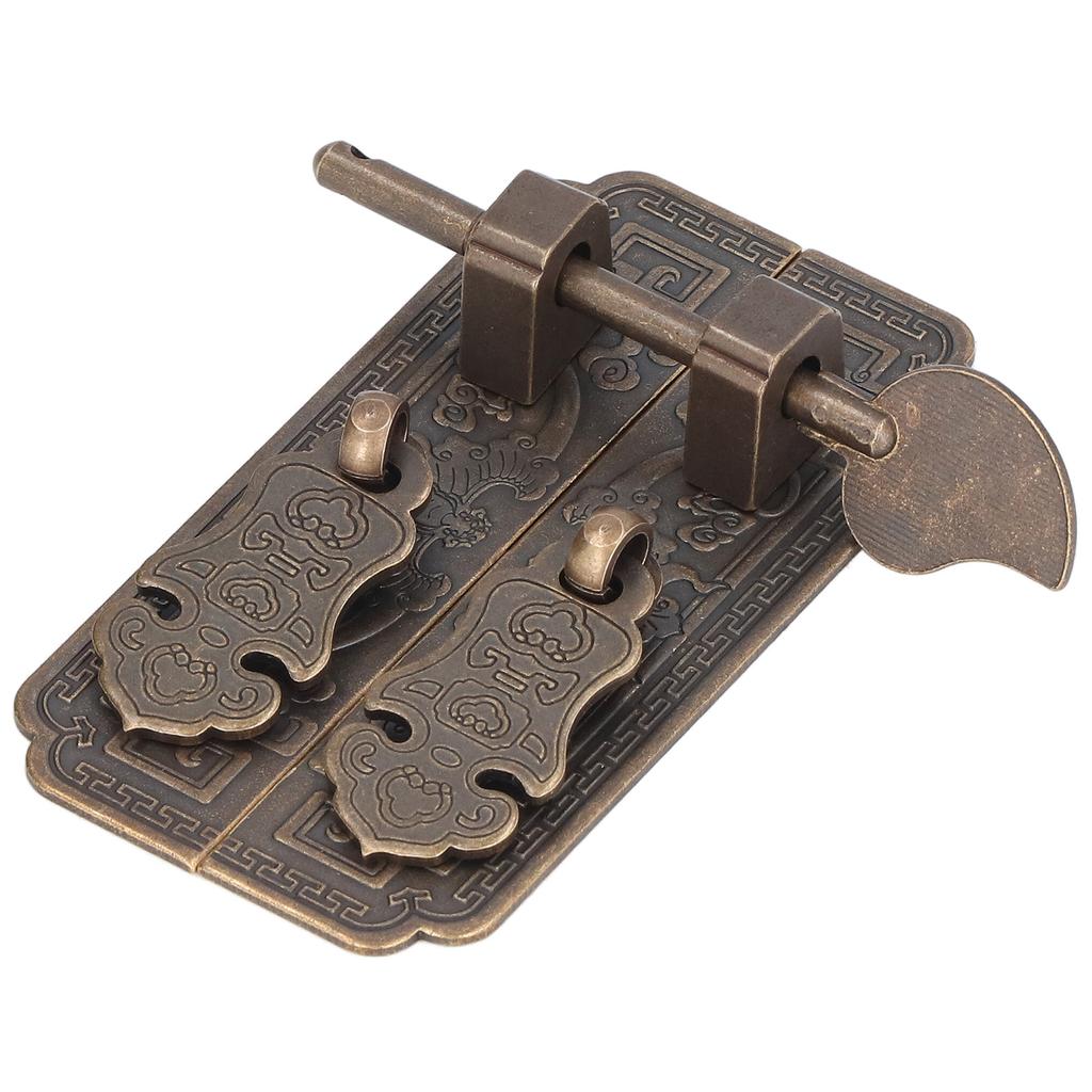 Cabinet Faceplate Brass Material Bronze Auspicious Bat Pattern Retro Chinese Cabinet Handles for