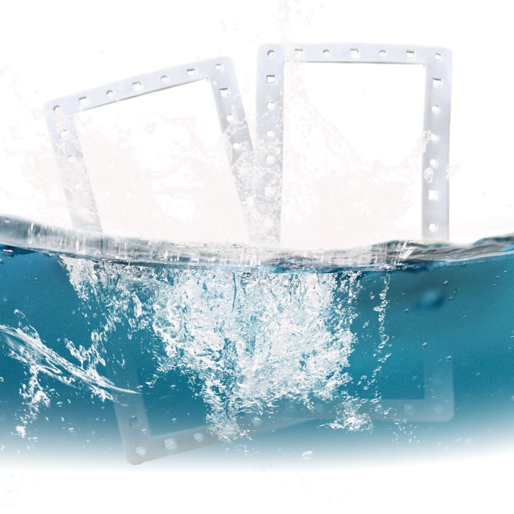 2Pcs Wide Mouth Swimming Pool Skimmer Seal Replacement for SPX1091GW SP1091LX Wide Mouth Silicone Seal Above Ground Pool