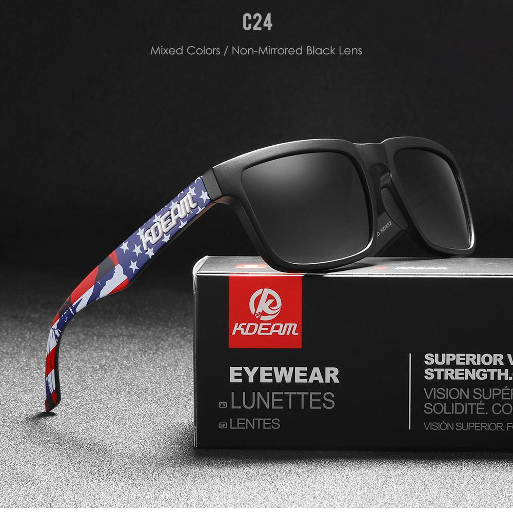 

Чоловічі поляризаційні сонцезахисні окуляри KDEAM Рибалка Lifestyles Дзеркальні сонцезахисні окуляри з блокуванням кольорів Жіночі легендарні квадратні сонцезахисні окуляри з коробкою With Original Box