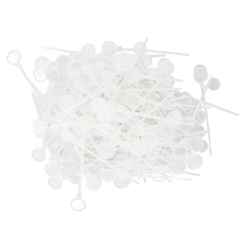 100pcs Poultry Leg Bands Disposable Poultry Leg Ties with Tag Covers for Chicken Duck Goose Pigeons