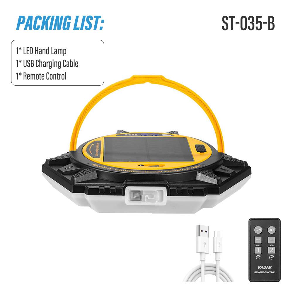 Super bright LED portable light Multifunctional solar camping light Outdoor searchlight With multi-color RGB color lights