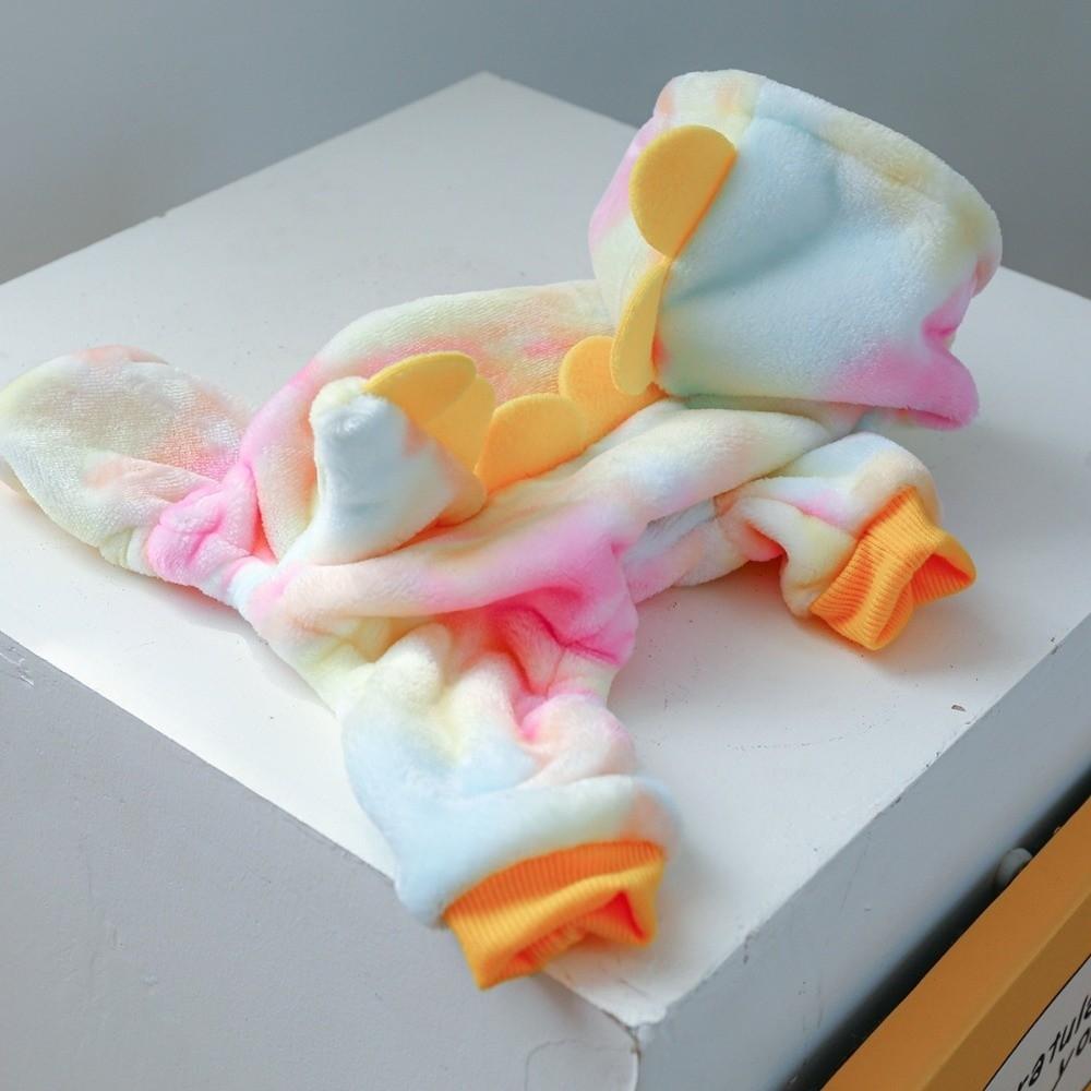 Cartoon Winter Puppy Clothes Colorful Style Dog Cosplay Apparel Pet Dinosaur Costume  Autumn Winter