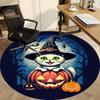 1pc Halloween Cat Office Round Area Rug, Indoor Mat Suitable For Office, Under Office Chairs Bedroom Living Room Home Decor, Room Deco
