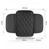 Car Center Console Protector Cover Armrest Pad Box Cushion with Pocket Arm Rest Mat Elbow Support Storage Four Seasons Universal