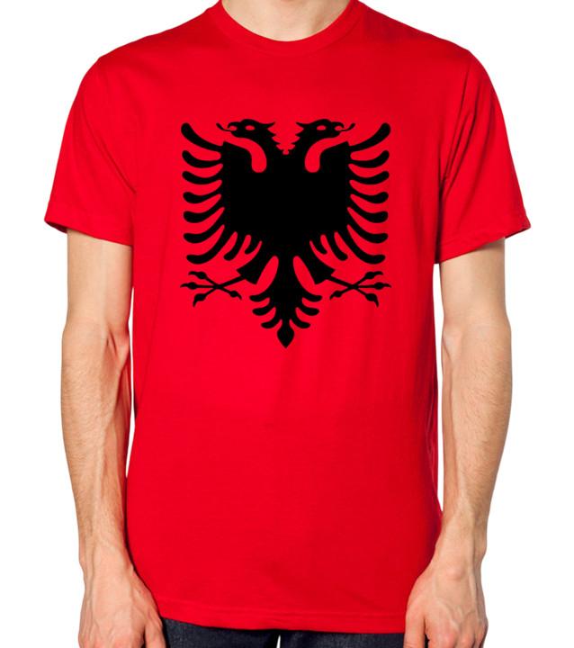 Albania Flag T-Shirt Men Women Unisex Top S разноцветный