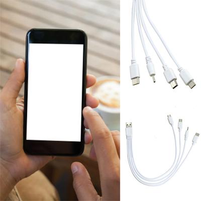 4 In 1 USB Charging Cable Multi Functional USB Charger Cable Versatile Cord for Phones Tablets Game Consoles Headphones