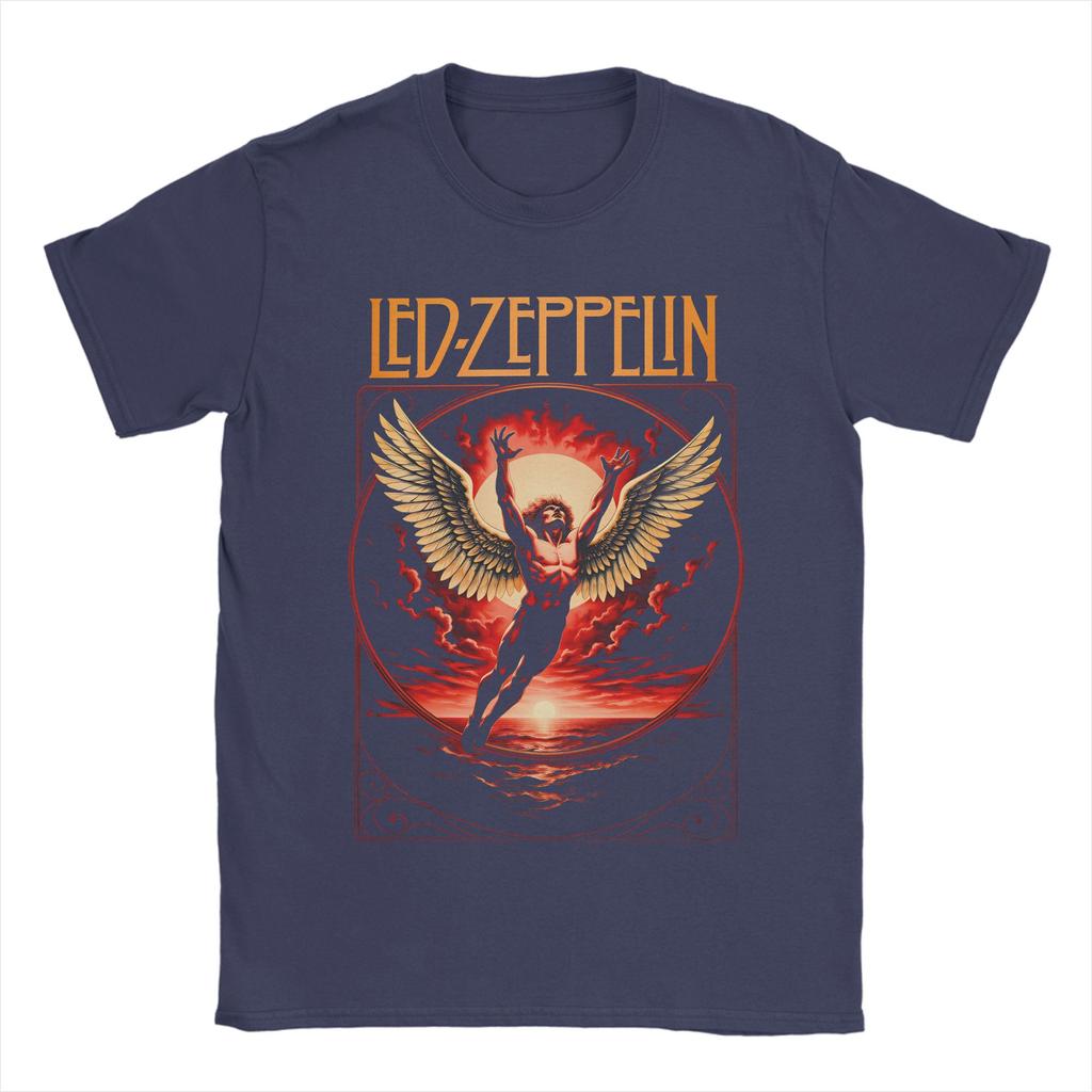 Unisex Women TShirt The Mother Ship Led Zeppelin TShirts Harajuku Summer Tees Vintage Pure Cotton Tops Birthday Present
