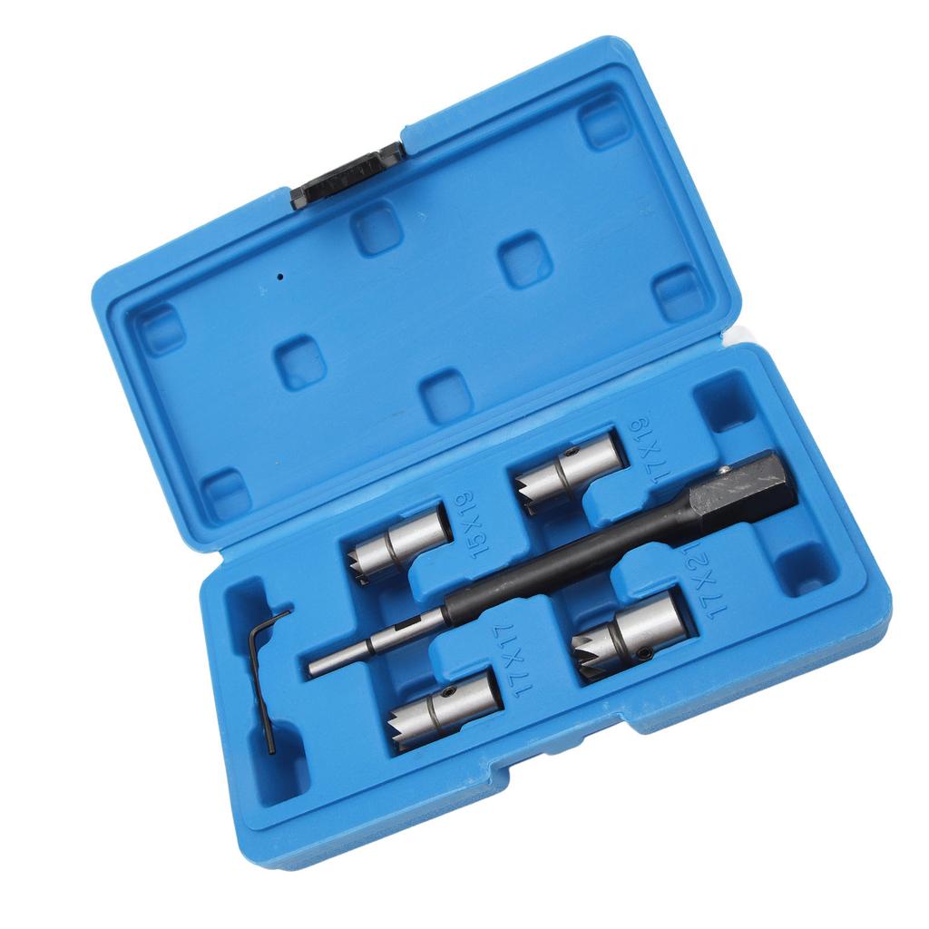 5 st Dieselinjektorsätefräsverktygssats Hög hårdhet Robust Praktisk med sexkantnyckel för CDI-motorer