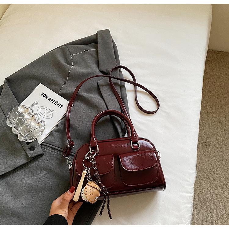 High-value handbag bag women's autumn new fashionable simple shoulder oblique span bag