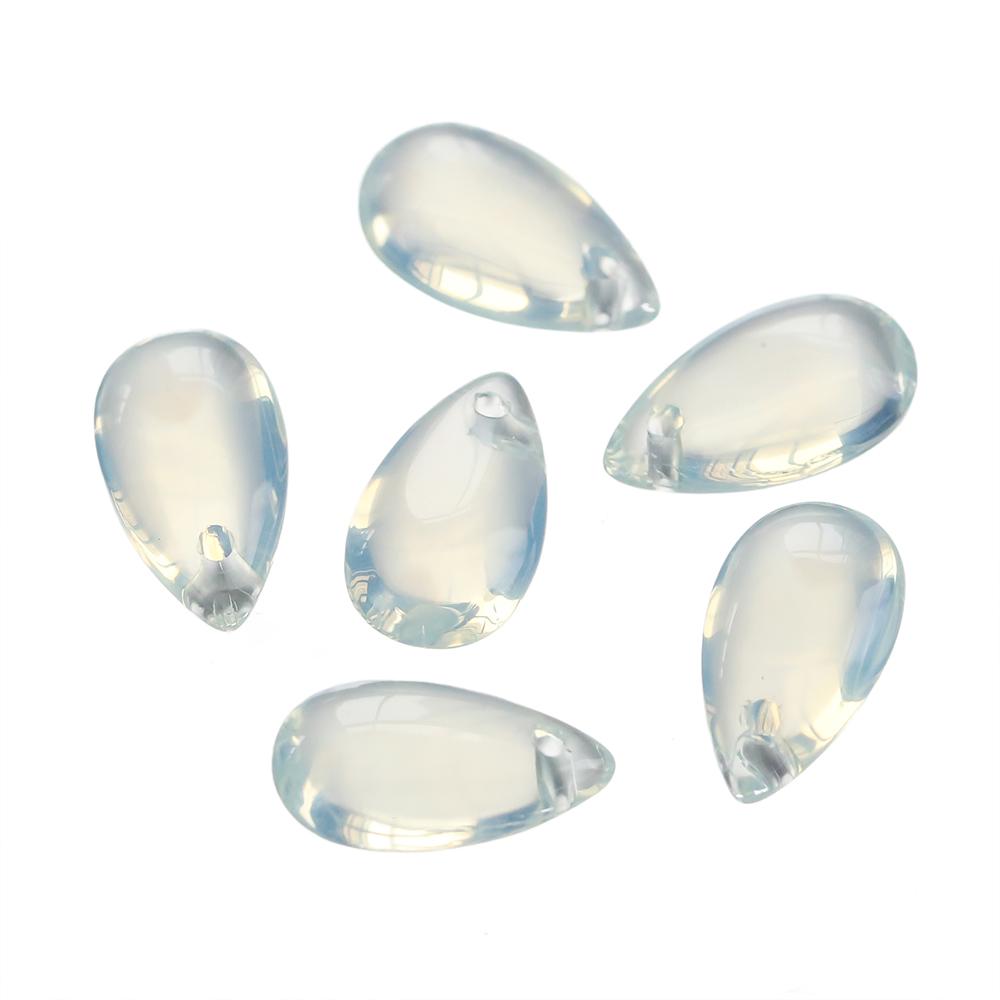 10pcs 8*14mm Water Drop Shaped Glass Pendants Czech Loose Spacer Beads For DIY Crafts Necklace Bracelet Charm Jewelry Making
