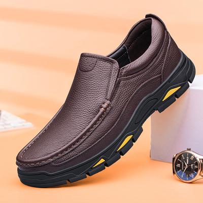 Mode Mode Businessschuhe Herren Bequemer Laufschuh Outdoor Herren Atmungsaktive Slipper Herren Echtes Leder Handgefertigt Freizeitschuhe