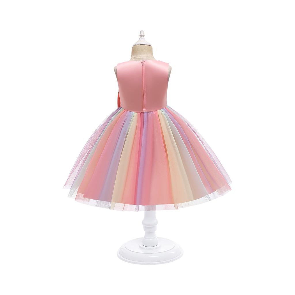 Girls' Tulle Puff Dress - Princess Ball Gown