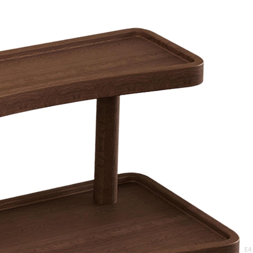 2-Layer Wooden Jewelry Display Rack for Home And Office