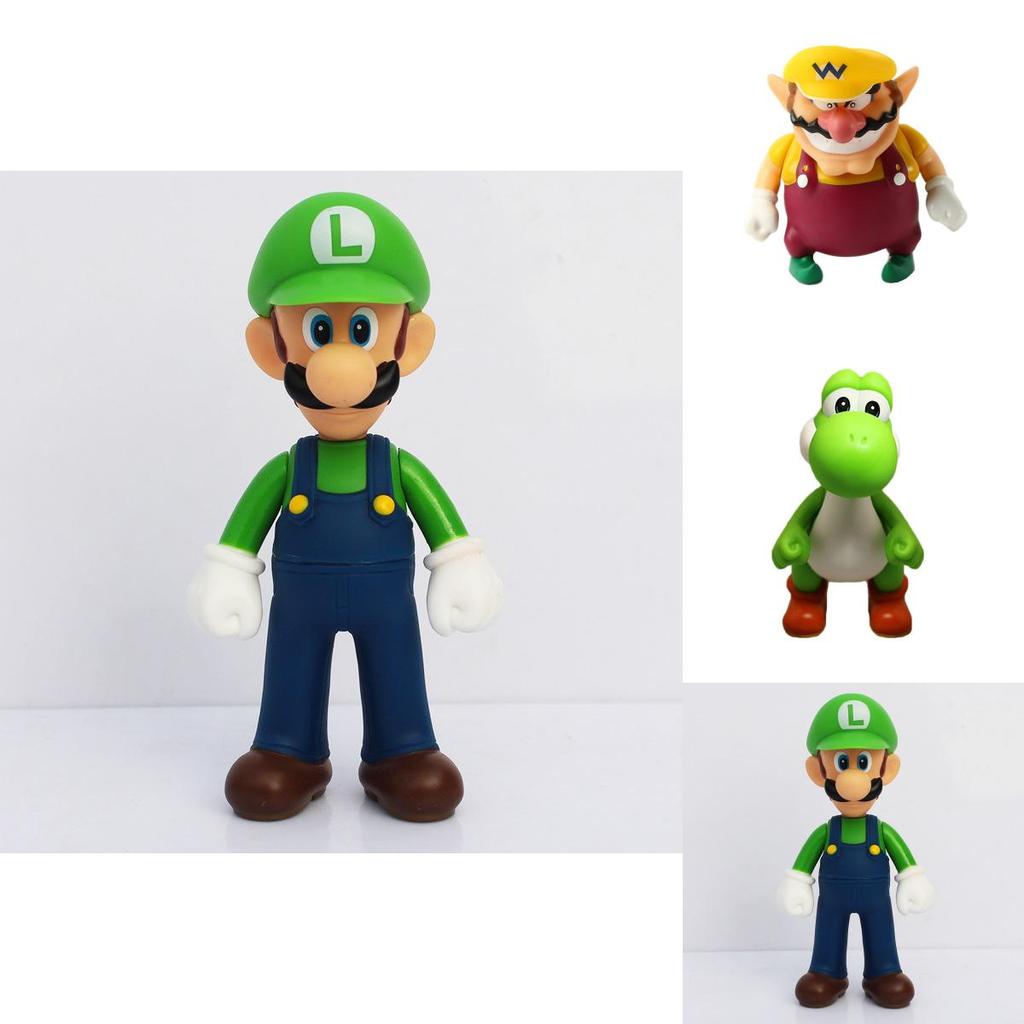 Super Mario Actionfigur Modell Pvc Material Sammlerstück Spielzeug für Auto und Schreibtisch