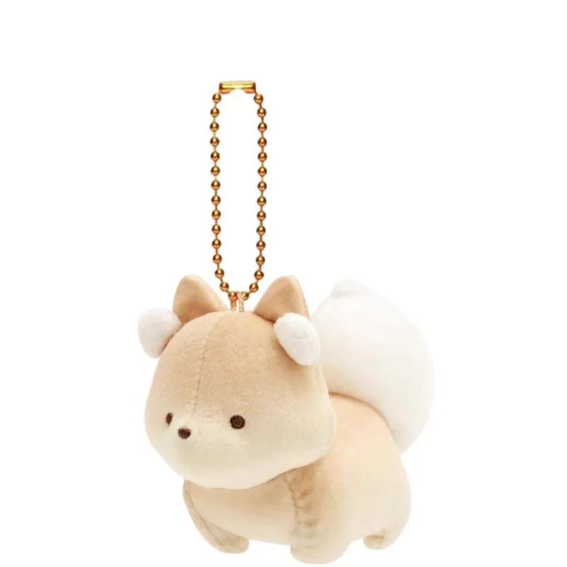 Kawaii Animal Rilakkuma Plush Keychain Cotton Rabbit Mouse Bag Pendant Kawaii Fox Cat Soft Stuffed Accessories For Gril Gift