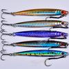 3D Fast Drawing Sea Fishing Lure with Hook Boat Fishing for Drifting Mackerel Hook, Long Throw Speed Sinking Iron Plate Fishing Gear