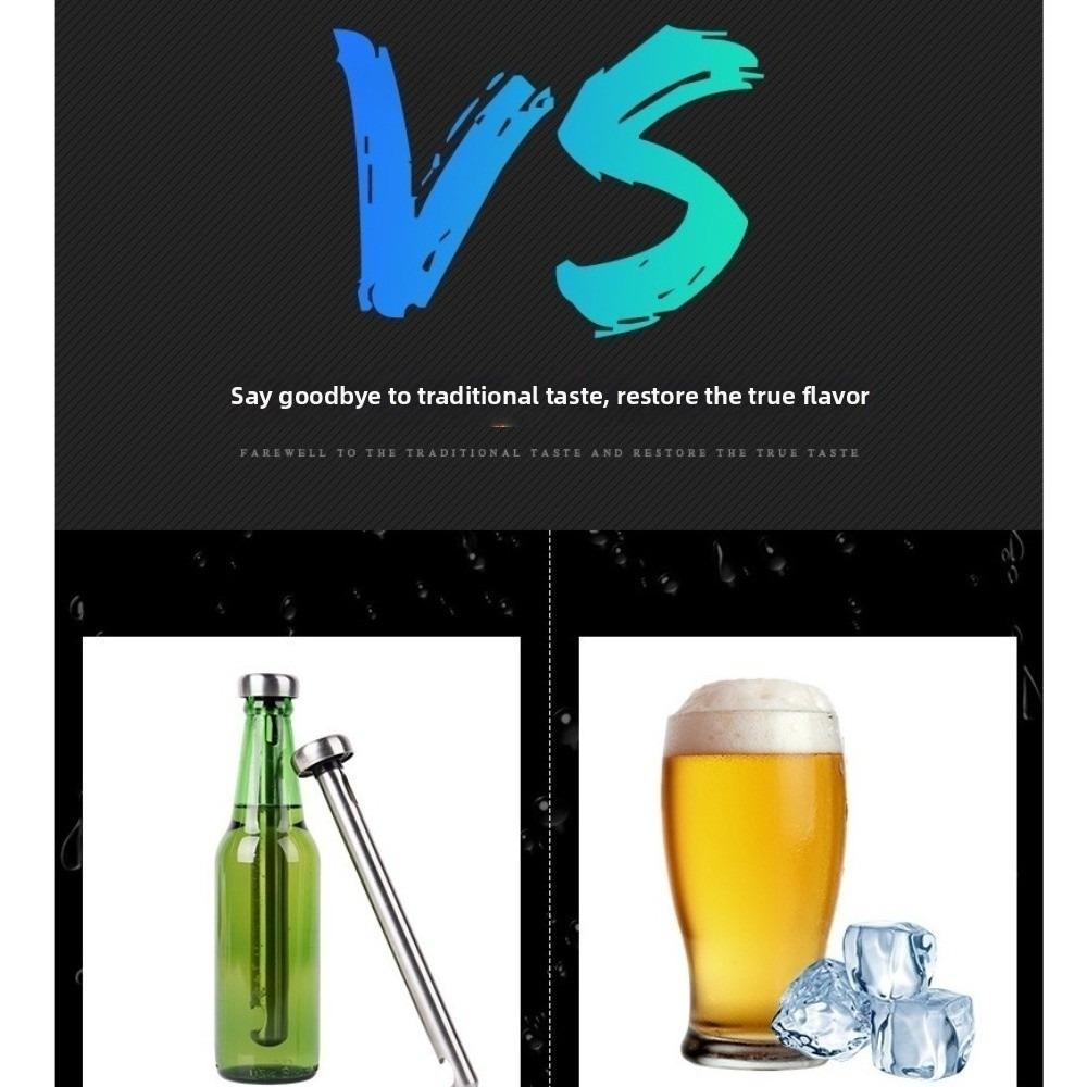 2-Pack Stainless Steel Beer Cooling Stick 8.46in Bottle Chiller Stick For Relaxing