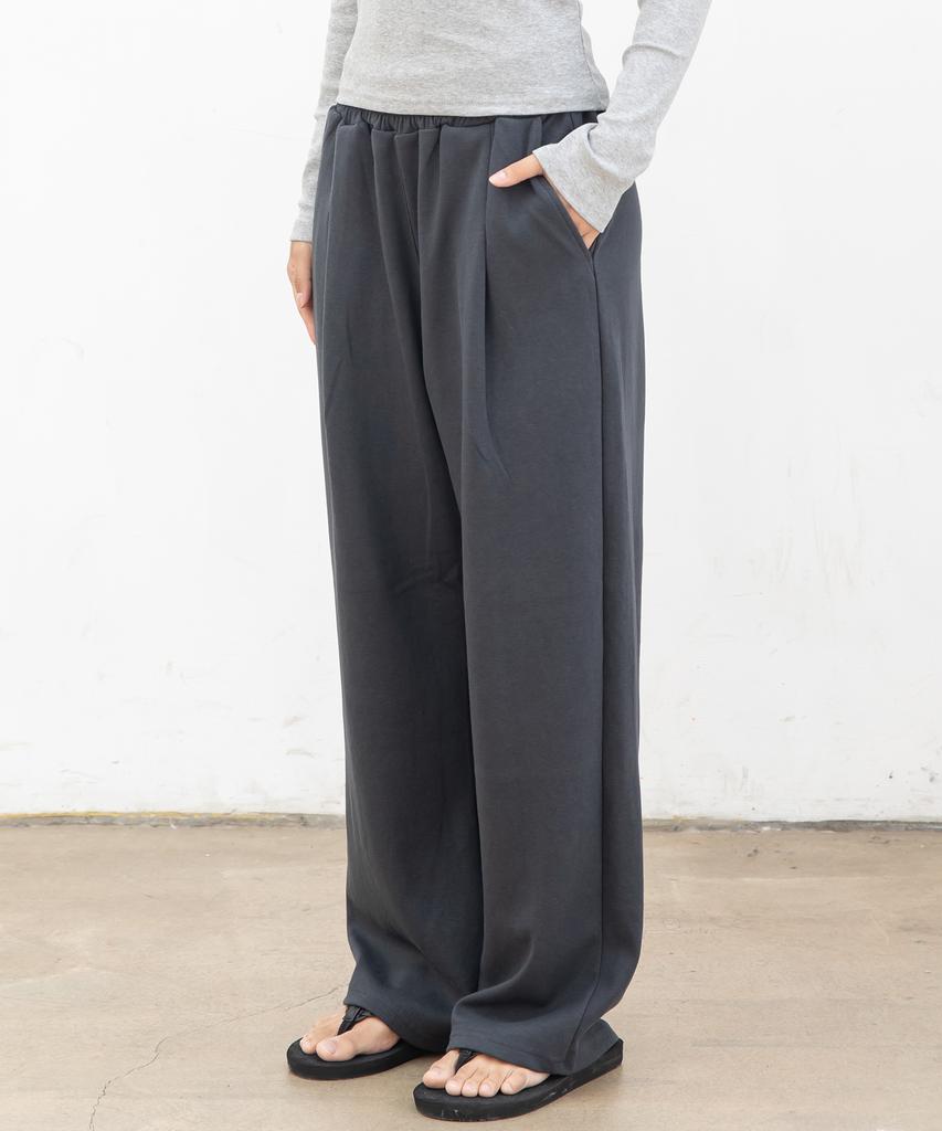 CHAMBROS Point Logo Pintuck Wide Sweatpants [6 Colors] (Type B)