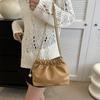 Popular chain bag women's new 2025 niche design sense solid color shoulder bag cloud bag messenger bag women