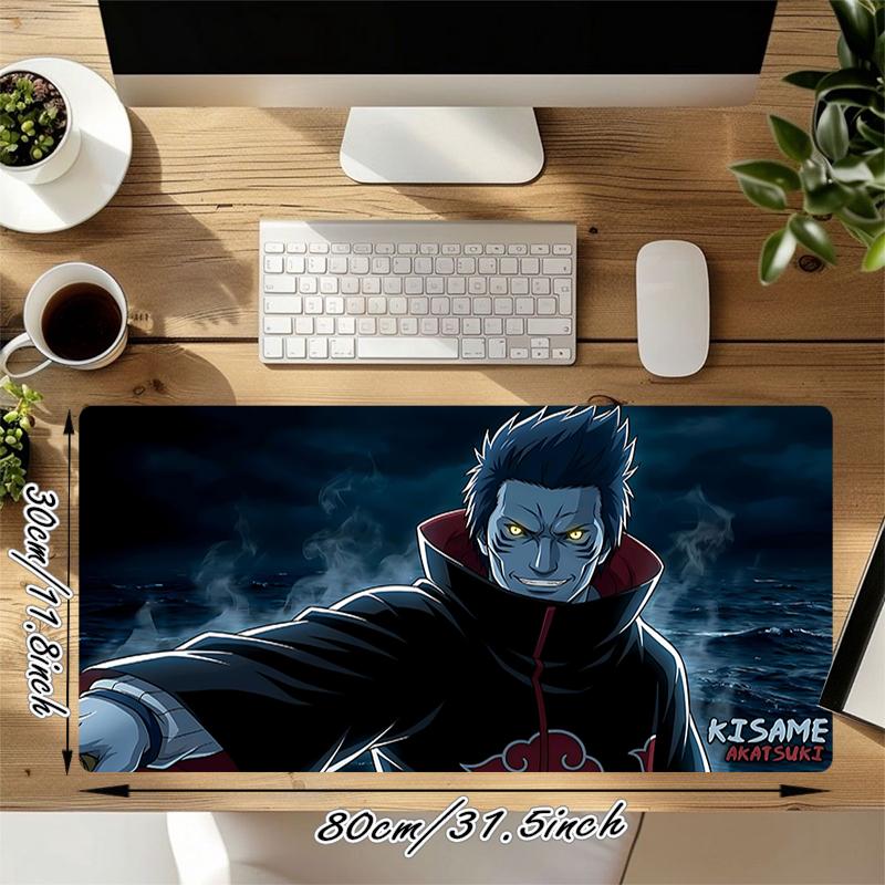 1Pc Powerful Anime Character Gaming Mouse Pad Keyboard Desk Mat Non-slip Rubber Lock Edge Waterproof Computer Mousepad for Office Home Decor S1521