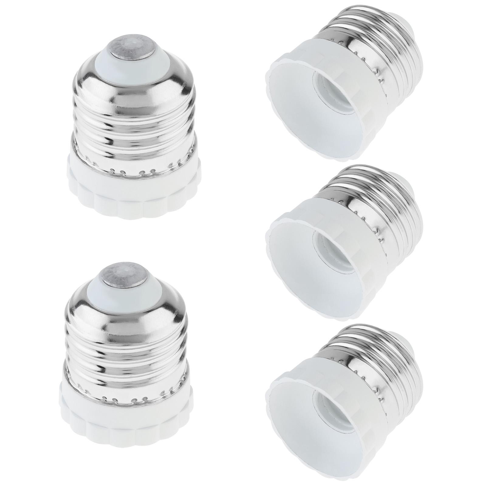 

5pcs Ceramic E26 to E12 Socket Adapter Heavy Duty Medium to Candelabra Base Converter Secure Connection