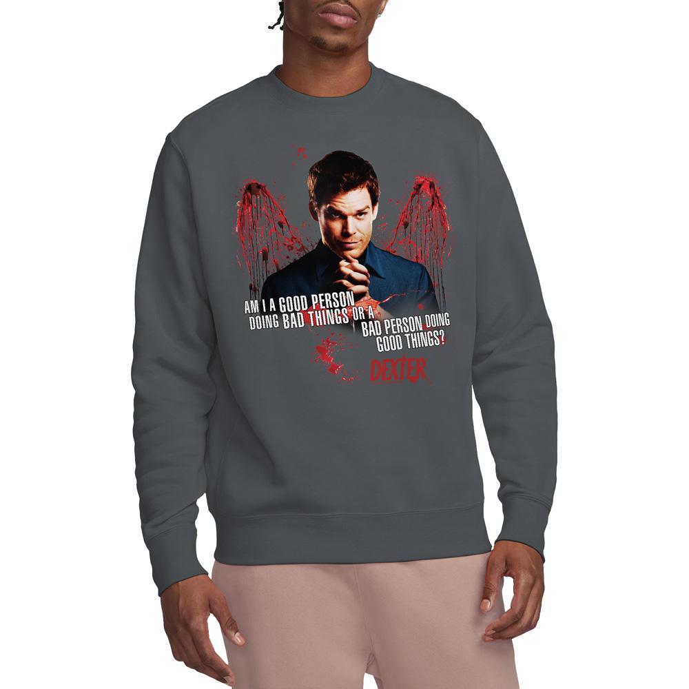 Dexter Unisex Adult Good Bad Sweatshirt