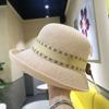 Designer Linen Breathable Fisherman Hat Women's Fashion Bow Basin Hat Holiday Sun Protection Small Rim Fisherman Hat