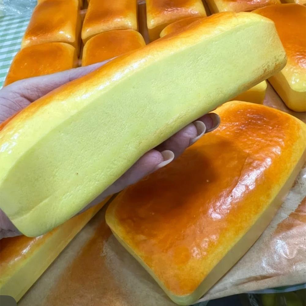 Cheese Cake Bread Squishy Toy Slow Rising Grilled Rice Cake Squeeze Stress Release Hand Relax Toy Gift Soft Slow Rebound