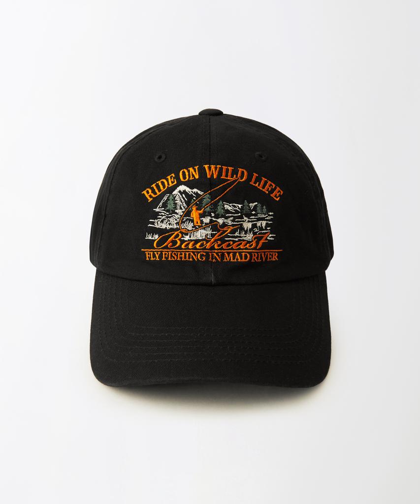 OUTSTANDING Vintage Cotton Ball Cap(Backcast)_Black