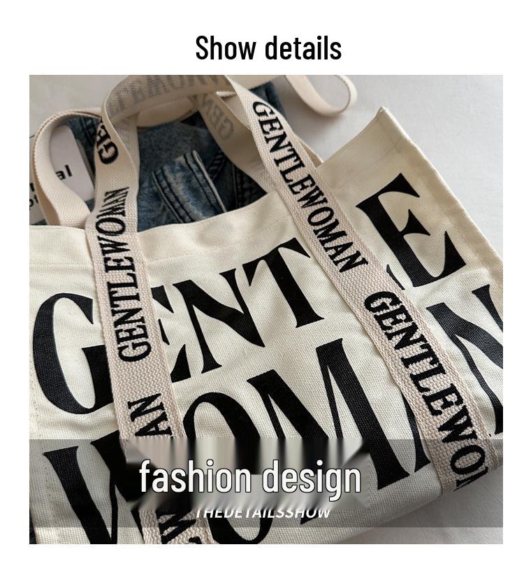 2025 Women's Color-Blocking Canvas Handbag: Trendy Crossbody & Shoulder Bag with Colorful Strap