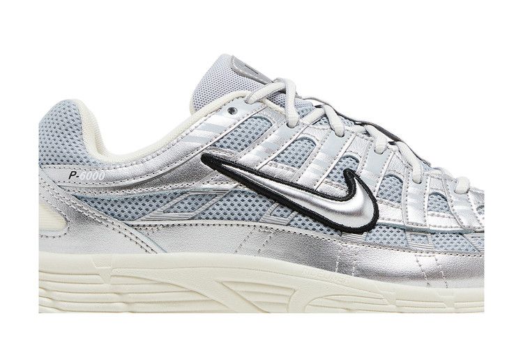 Kids' Sneakers Nike P-6000 Metallic Silver Black (GS) Metallic Silver/Black/Pale Ivory/Metallic Silver
