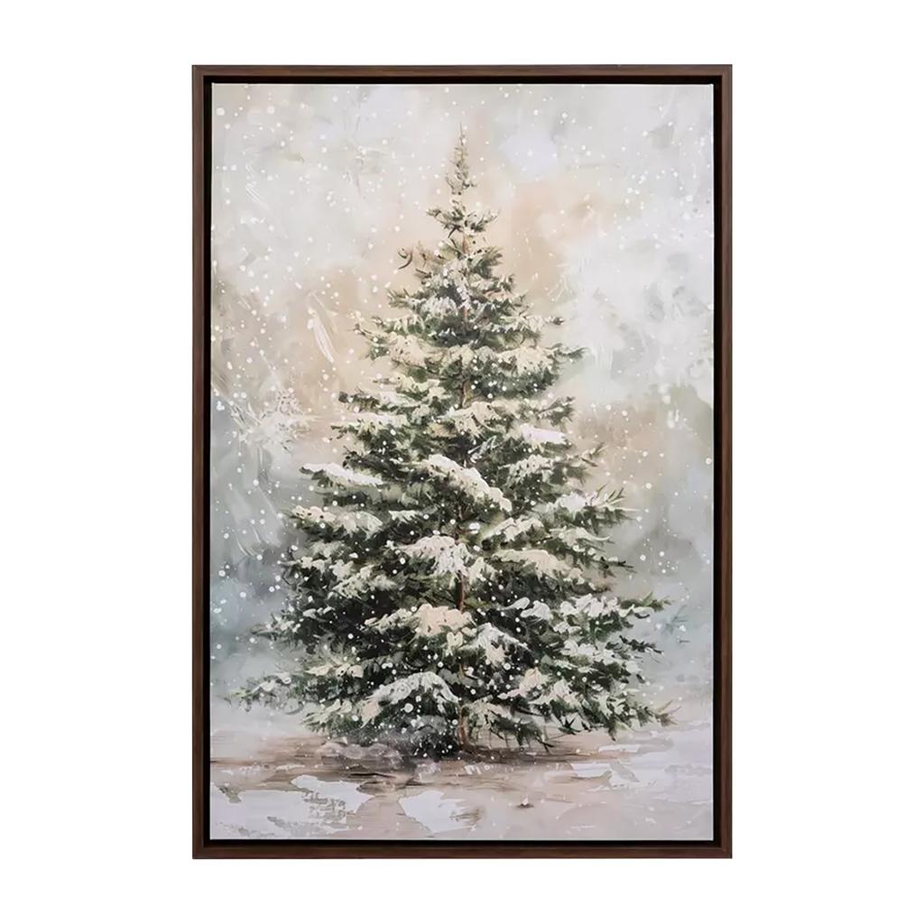 Snow Tree Luminous Canvas Wall Decoration Props