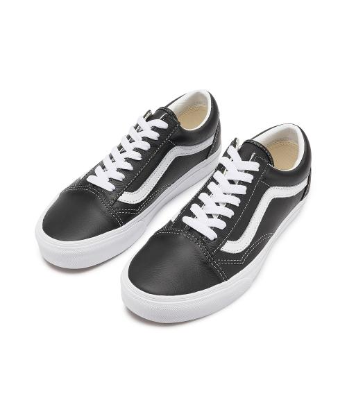 Vans Vans Old Skool - (Leather) Black:True White / VN000CP5BPB1 [Shipped from Korea] 100% Authentic