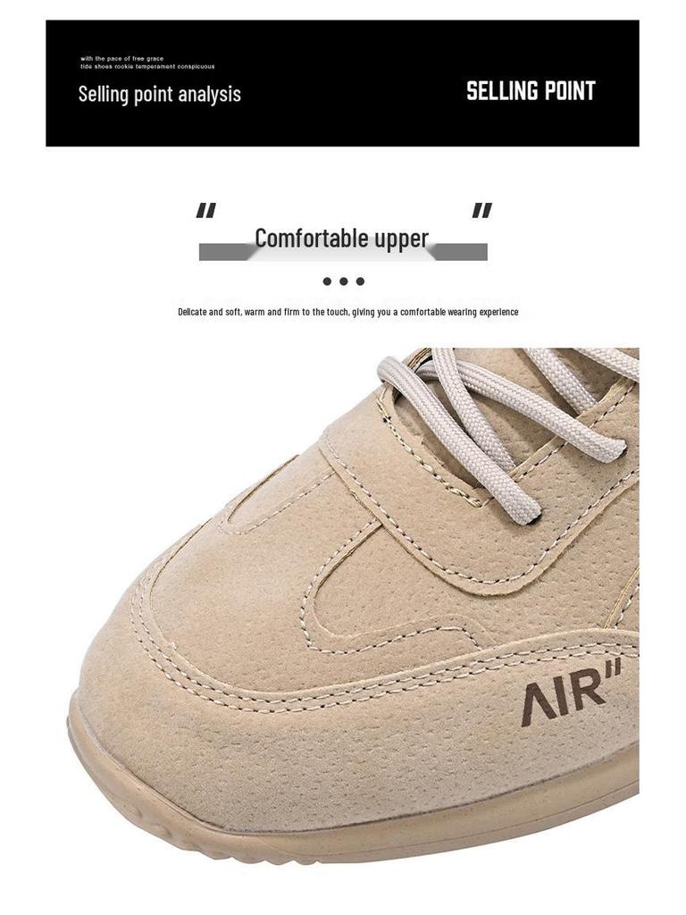2024 Forrest Gump Retro Korean Style Men's Running & Skate Shoes - Spring Trendy Casual Waffle Design.