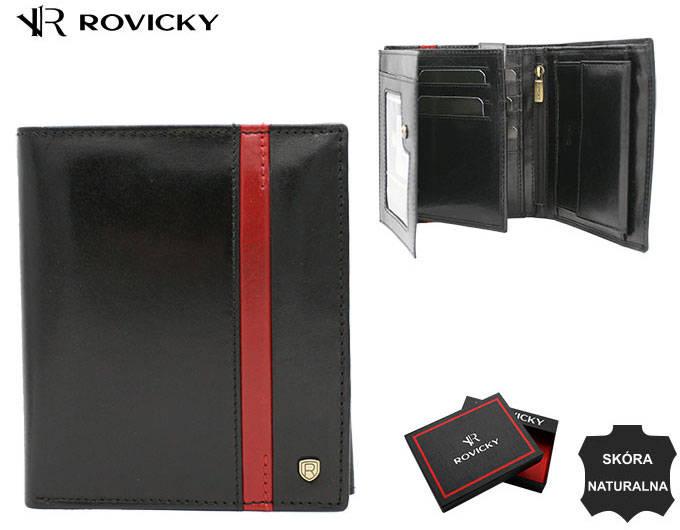 Large Men's Leather Wallet Without Clasp - Rovicky