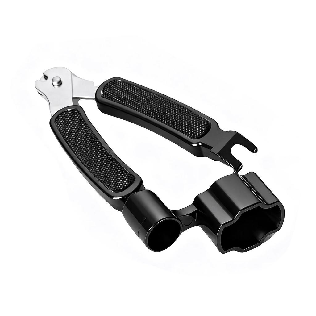 String Winder Multifunctional Integrated Peg String Changing Kit for Guitar and Easy and Quick Highly 3-in-1 Tool Winder/Nipper, Bass, Operation,
