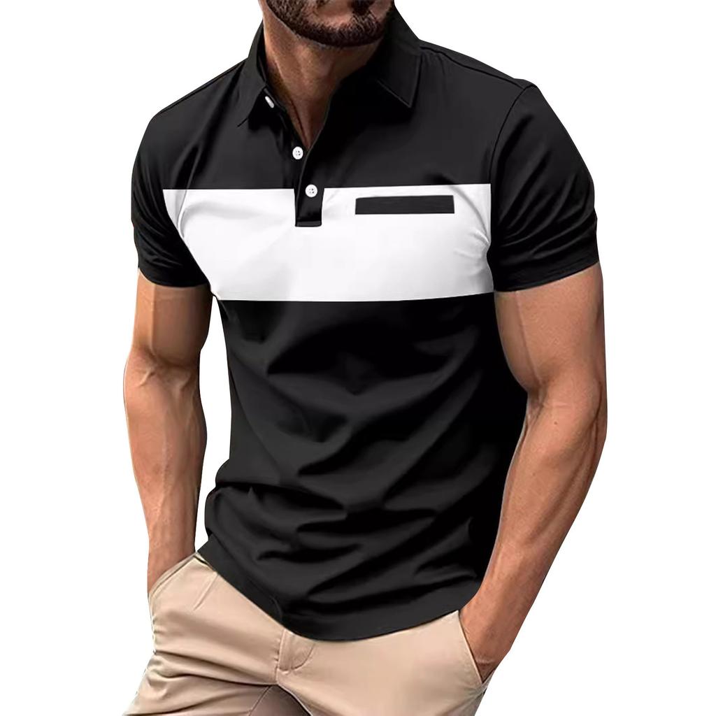 Men's Summer Leisure Culture Breathable Short Sleeved Shirt Top