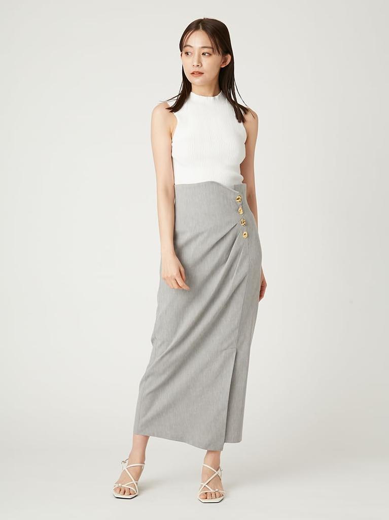 FRAY I.D. Women's Design Rib Sleeveless Knit FWNT254030 White