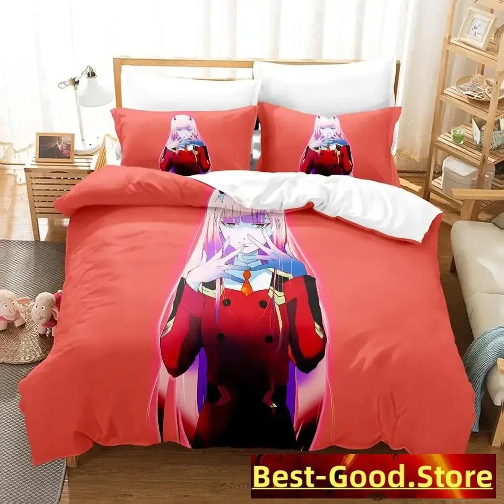 Kawaii  Bedding Set Single Twin Full Queen King Size Bed Set Aldult Kid Bedroom Duvetcover Sets Anime