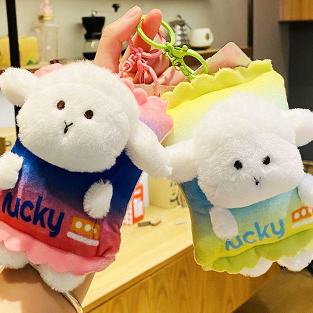 

Dopamine Sheep Plush Doll Keyring Soft Sheep Plush Pendant Sheep Plush Keychain Kid Girl Boy синий