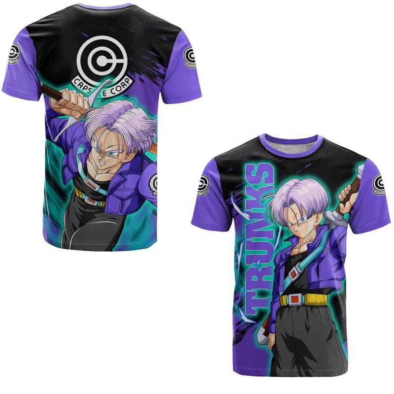 2026 Summer Dragon Ball Z Boys' T-shirt 3D Goku Print Men's Harajuku Fashion Short Sleeve Casual Top Breathable Cool Clothing