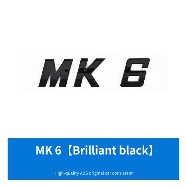 3D ABS Buchstaben MK5 MK6 MK7 MK7.5 Emblem Auto Abzeichen Aufkleber für VW volkswagen GOLF Auto Fender Trunk Hinten Aufkleber