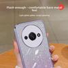 Transparent Glitter Electroplating TPU Silicone Case for Redmi A3 - Anti-Fall Protective Cover for Men and Women