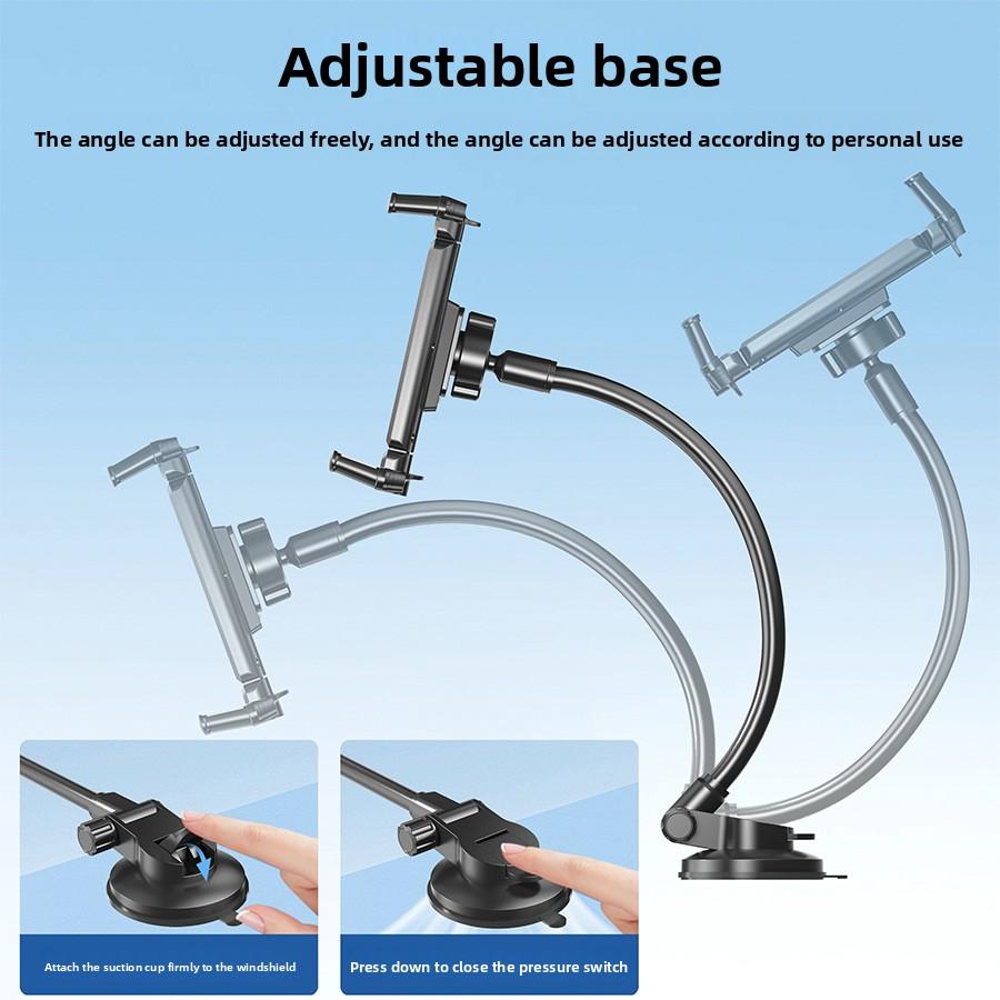 Long Arm Suction Cup Windshield Car Phone Holder Tablet Stand Mount Truck Window Dashboard Phone Holder for Xiaomi IPhoneSamsung