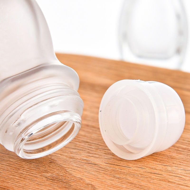 2Pcs 30ml Transparent Glass Essential Oil Roller Bottles Refillable Roll On Bottles Empty Deodorant Bottle Containers Rollerball Bottles Beauty and