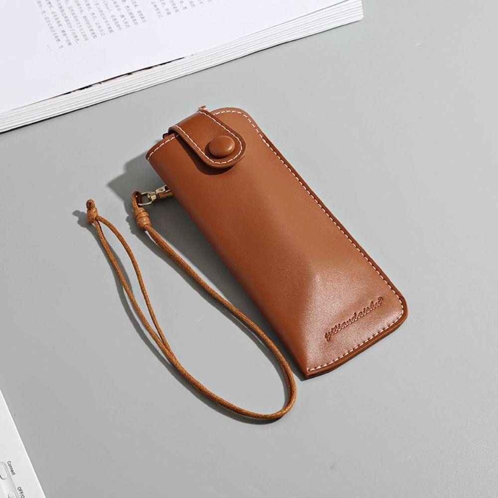 Odolné kožené pouzdro taška pouzdro na brýle jednobarevné ochranné pouzdro taška na sluneční brýle