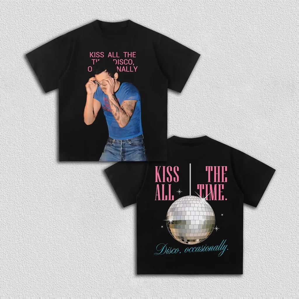 2026 Summer Bestselling Singer Harry Styles Retro Casual ShortSleeved TShirt for Unisex Loose and Breathable Shirt Y2k