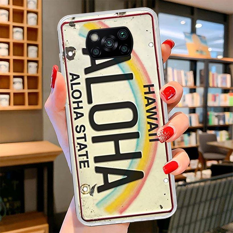 License New York Plate Number Cover Phone Case For Xiaomi Poco F7 Ultra X7 X6 X5 Pro M7 Redmi 15C 15 13C 13 12C 12 10C 10 9A 9C